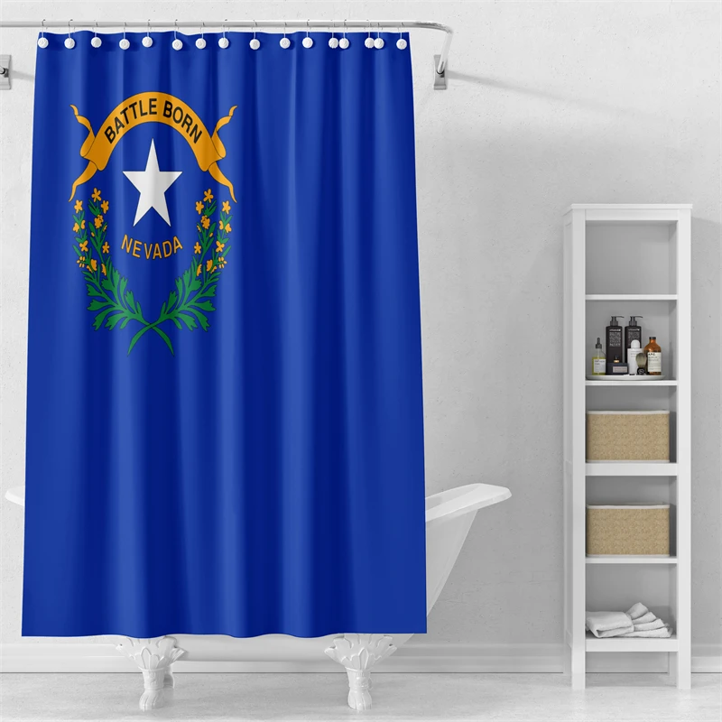 

Набор занавесок для душа Gaslight Gatekeep Girlboss Nevada с люверсами и крючками для декора ванной комнаты