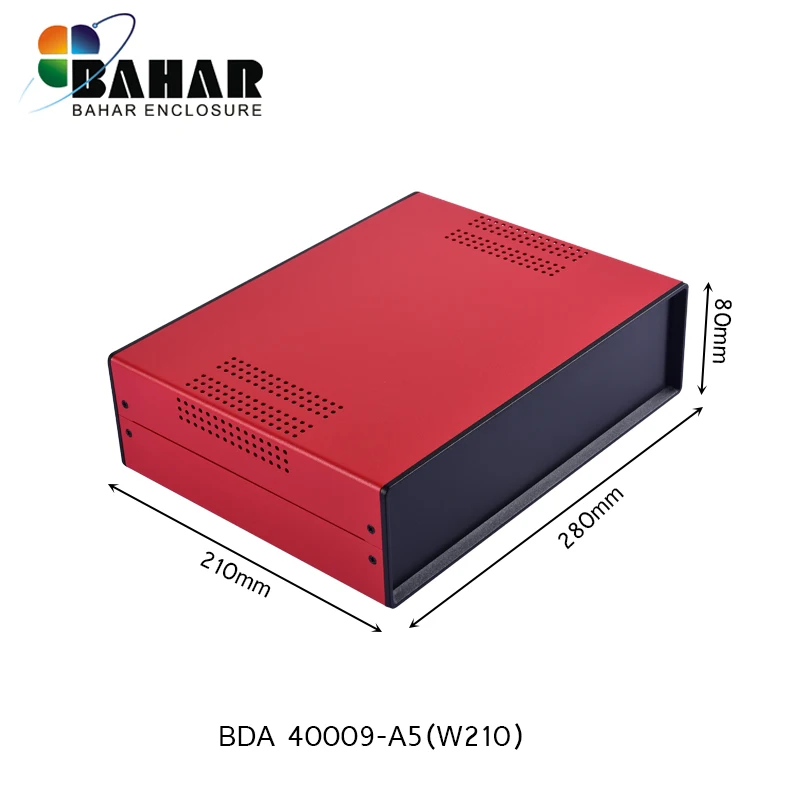 Professional Grade Bahar Iron Case Enclosure Wire Junction Box Instrument Shell Model BDA40009 iron power supply equipment cases