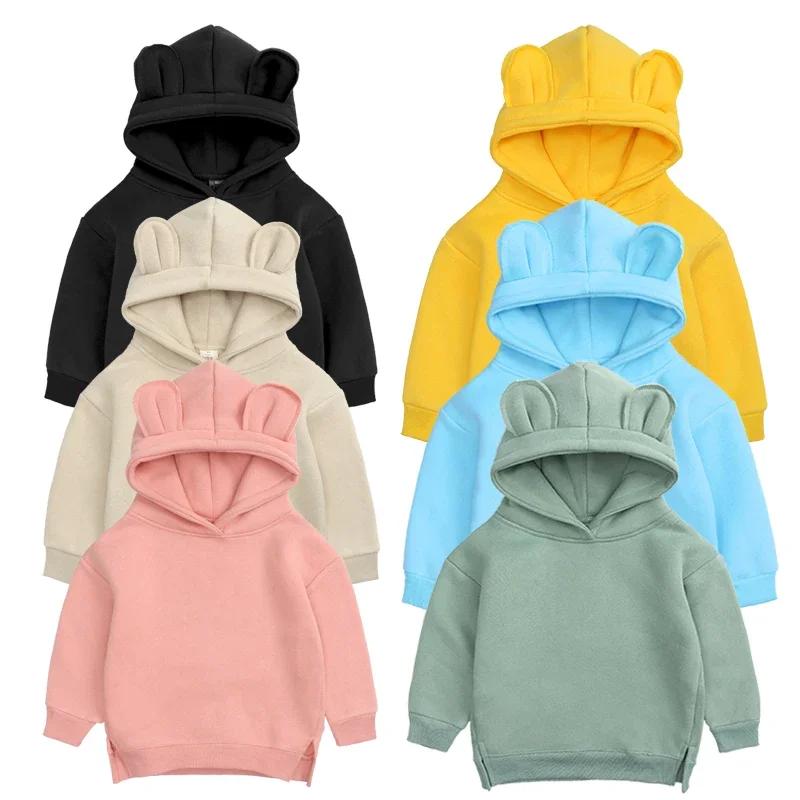 New Spring Autumn Baby Boys Girls Infant Toddler Clothing  Kids Casual Hoodies Children Fashion Clothes Cotton Hooded Sweatshirt