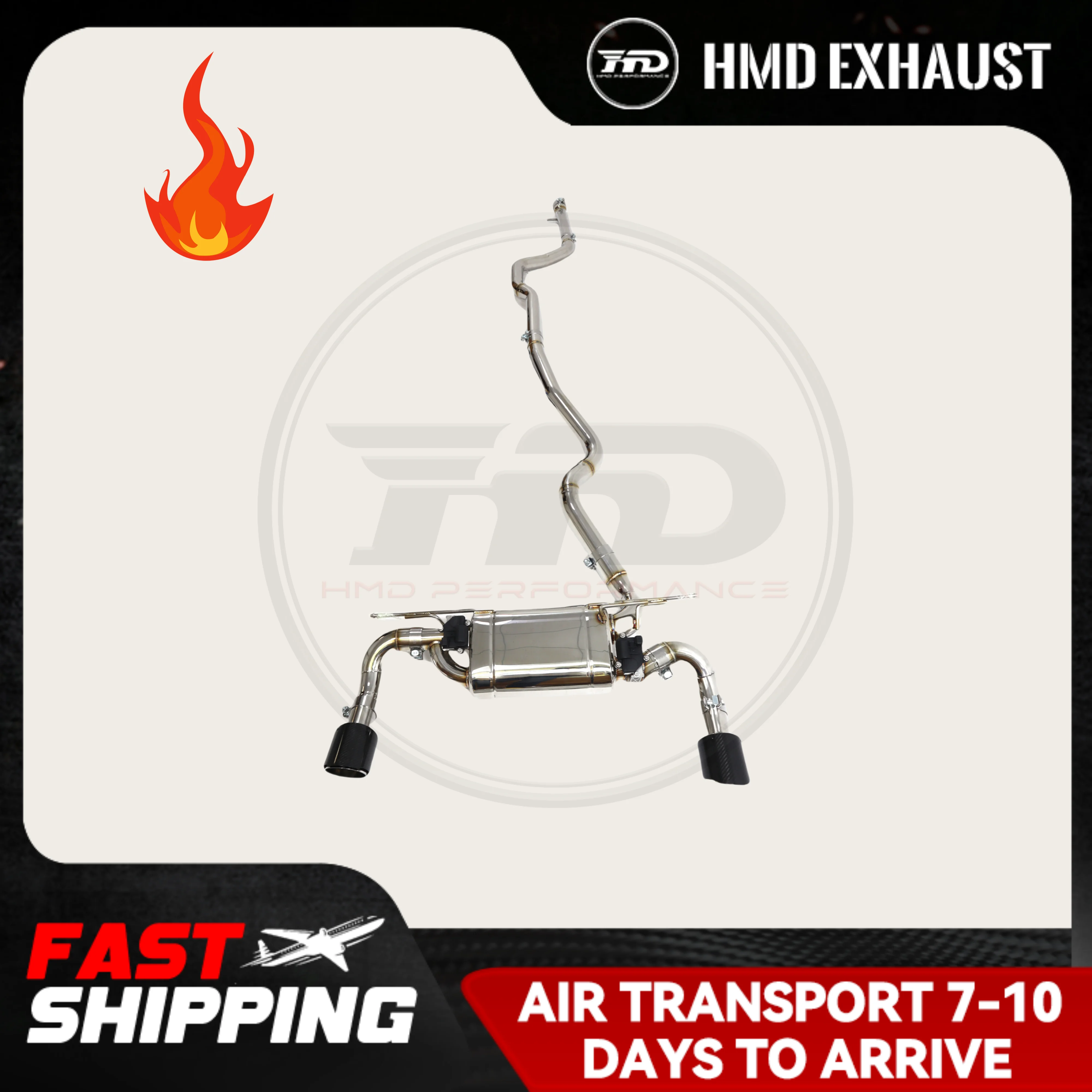 

HMD Stainless Steel Exhaust System Performance Catback for BMW 4 Series 420i 425i 430i F32 F36 B48 Engine Muffler With Valve
