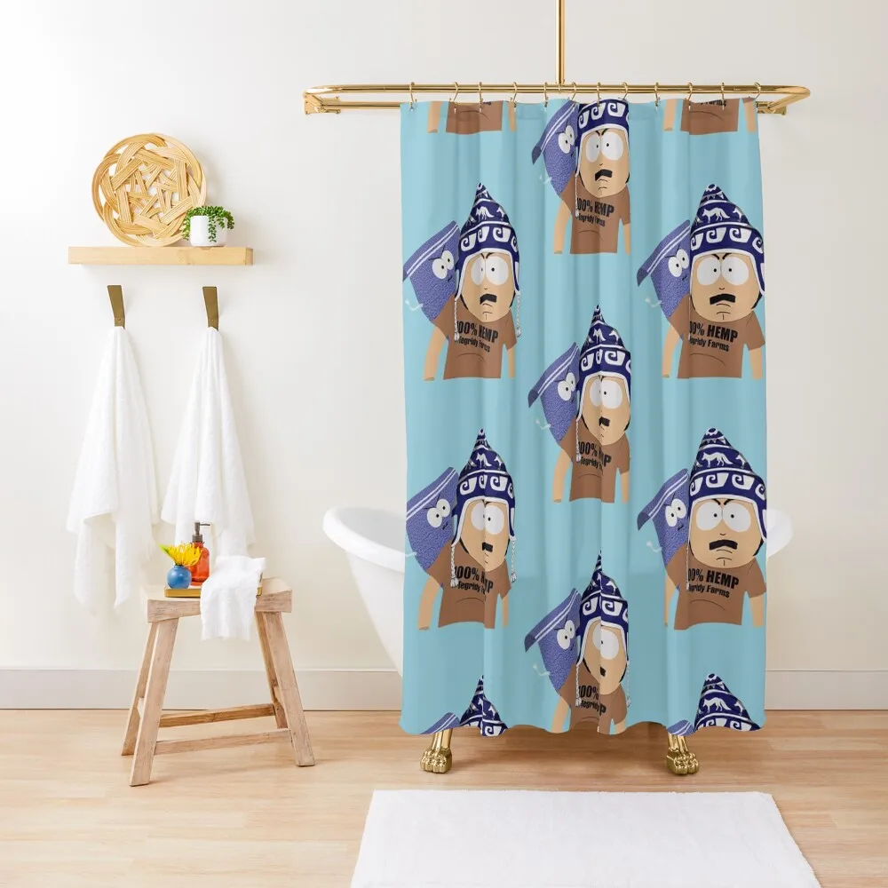 

Tegridy Farms Randy Marsh and towelle characters Shower Curtain Cover Set For Bathroom Bathroom Accessory Curtain