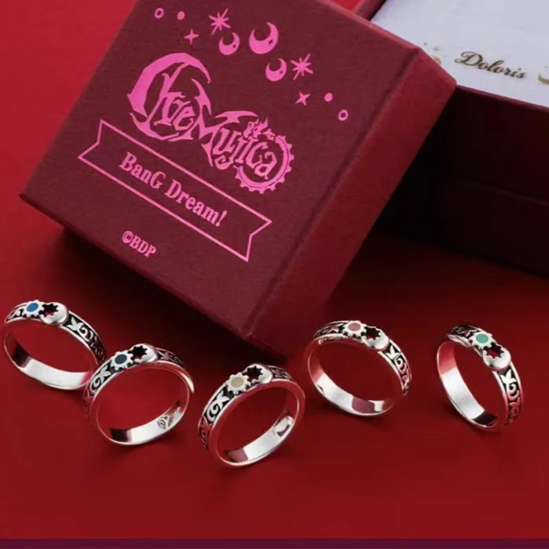 حلم بانج! Ave Mujica حلقة معدنية أنيمي الشكل النسيان Mortis Sakiko Mutsumi خاتم الفولاذ المقاوم للصدأ مجوهرات الأزياء المشجعين الهدايا