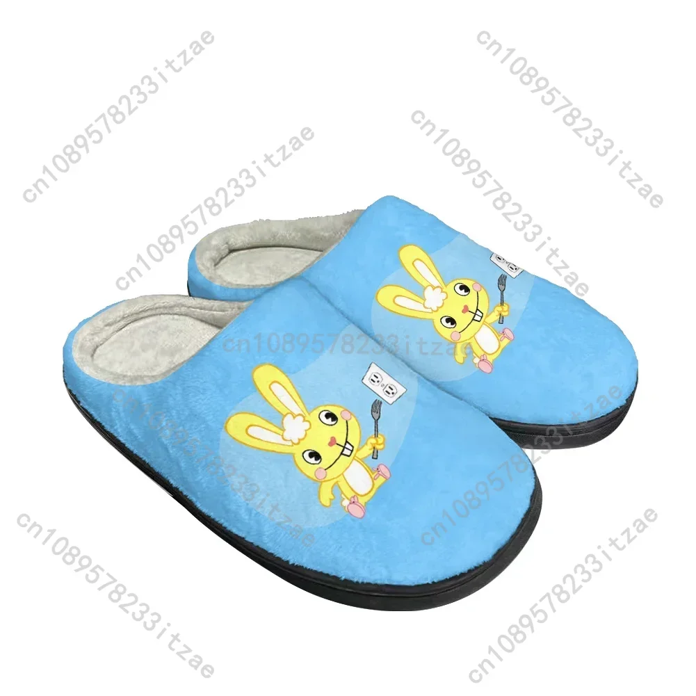 

Cartoon Happy Tree Friends Hot Cotton Slippers Mens Womens Teenager Latest Sandals Bedroom Plush Keep Warm Shoes Thermal Slipper