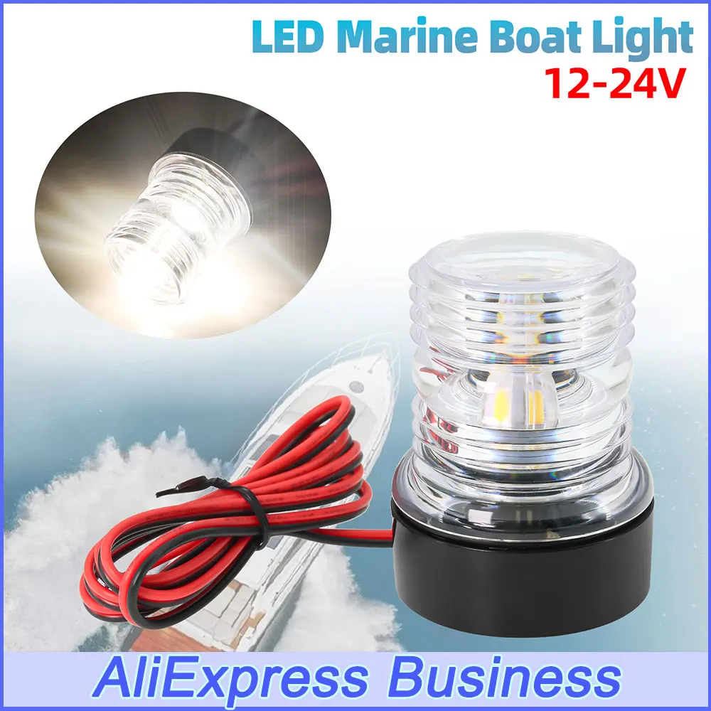 BU LED Marine Navigation Light 12V 24V Boat All-round light Marine Boat Singnal Light Perfect for Pontoon Power Boat and Skiff