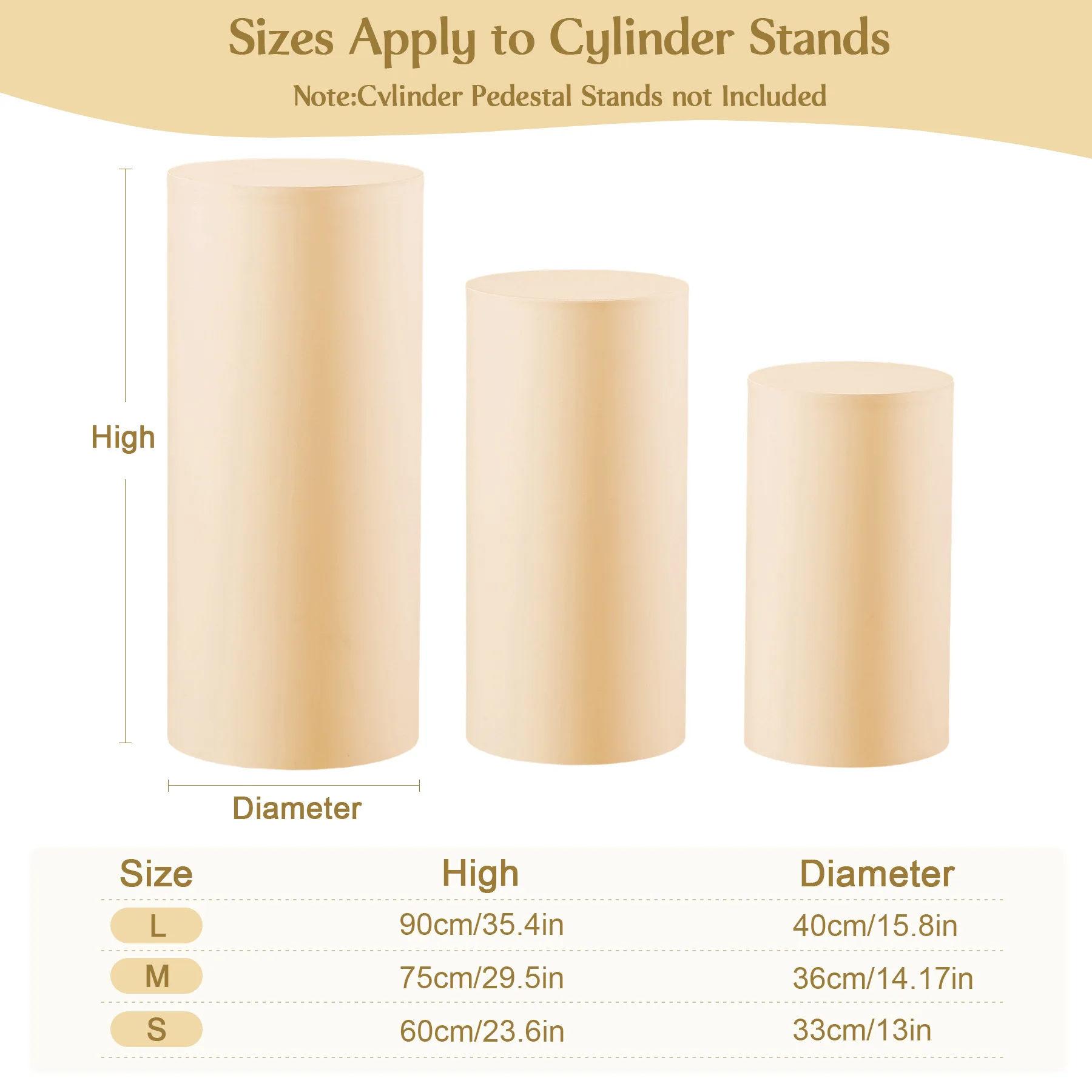 3 قطعة اسطوانة دنة حامل يغطي ل اسطوانة الركيزة يغطي طيدة حامل عمود غطاء لعيد ميلاد حفل زفاف الدعائم ديكور