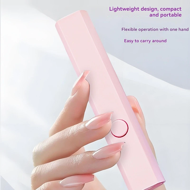 Mini Handheld Nail Fast Dryer Nail Curing Gel Nail Polish Baking Lamp Quick Light Dry no Black Hand One Word Nail Lamp
