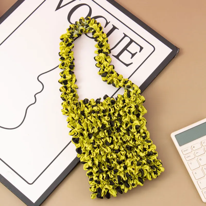 

Faionable Large Capaci op Bag Personalized Print Cross-Border Design Soft Polyester Woven Bag with Foldable Handle