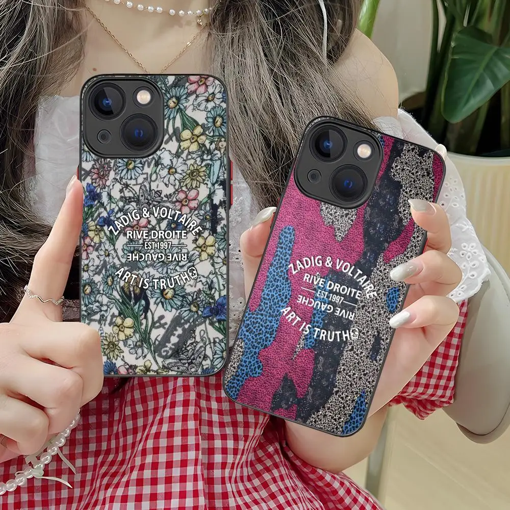 الفاخرة Z-ZV قضية الهاتف المحمول آيفون 16 15 14 13 12 11 X XR XS 8 7 برو ماكس زائد لون صغير سيليكون واقية غطاء فاخر