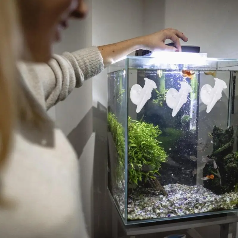 ถ้วยให้อาหารกุ้ง 6pcs สำหรับ Fishtanks ง่ายต่อการตรวจสอบอาหารควบคุมอาหารปลา hx6c