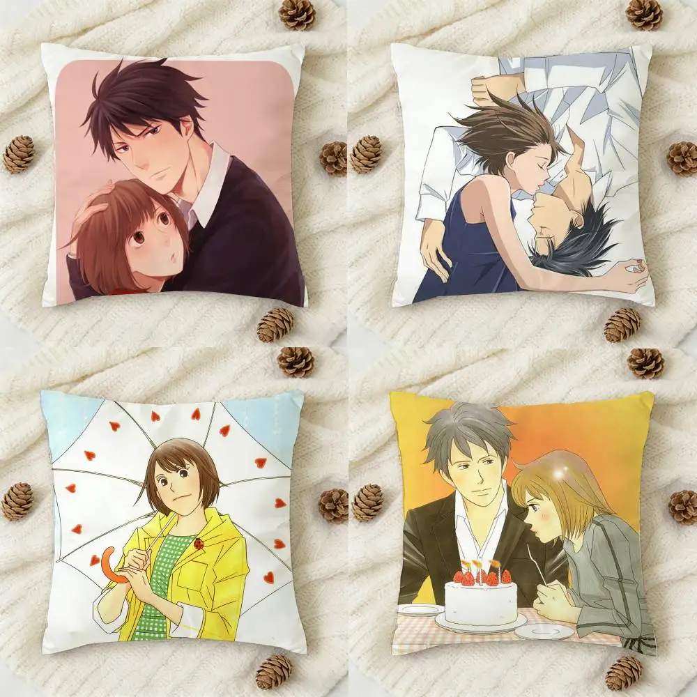 

Anime N-Nodame Cantabile Double-sided Printed Square Decorative Cushion Cover for Sofa Living Room Home Decor