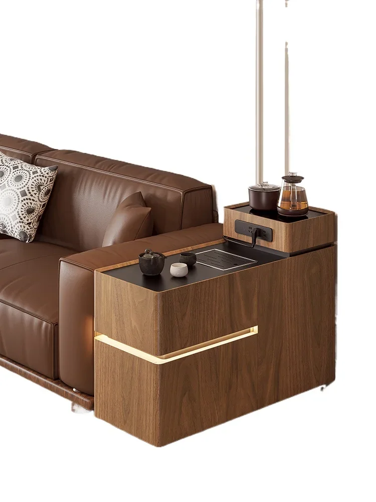Removable coffee table, sofa side cabinet, tea cabinet, advanced sense, living room side table, kettle