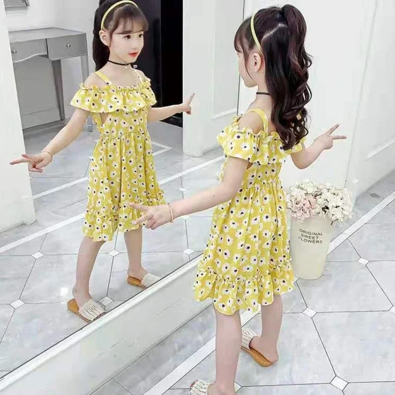 فساتين بناتي جميلة من القطن والكتان 14 12 فستان زهري أنيق لعيد ميلاد الفتيات ملابس الفتيات للأطفال بعمر 10 سنوات أنيقة من 6 8 #6