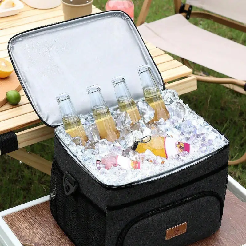 Large Capacity Leak Proof Lunch Backpack Thermal Large Picnic Cool And Warm Insulated Bag Outdoor Storage Shoulder Bag