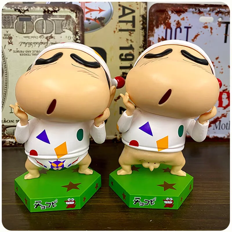 

11 см Crayon Shin-chan Gk Q версии дикая Пижама, Забавная фигурка, Подарочная коробка, настольные украшения, Милая модель на день рождения, украшения