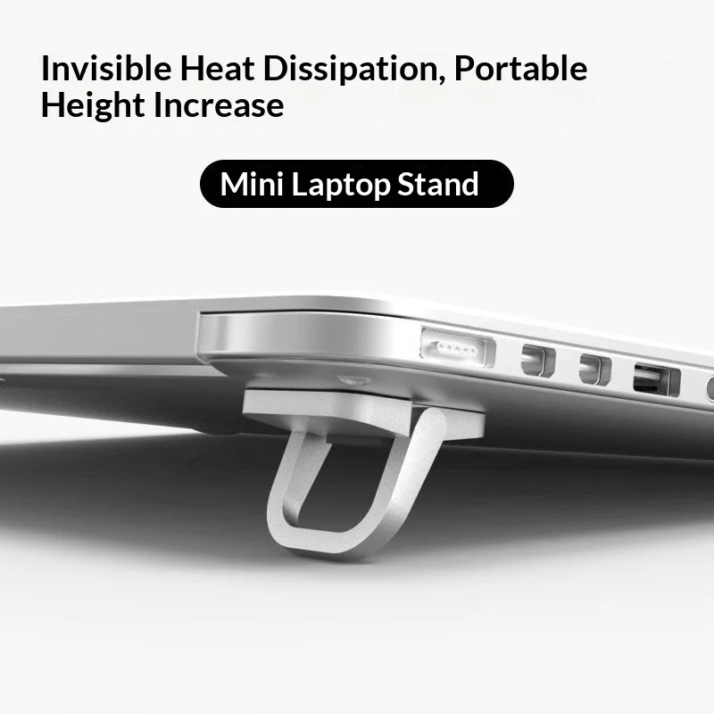 Laptop Invisible Stand Foldable Three Levels Of Adjustable Height Heat Dissipation Mini Convenient Vertical Suspension Stand