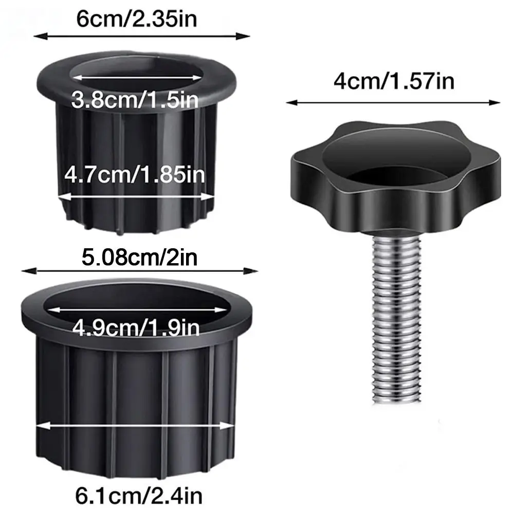 Outdoor Patio Umbrella Base Stand Replacement Parts Umbrella Base Bracket Hole Ring Plug Cover and Cap(6pcs)