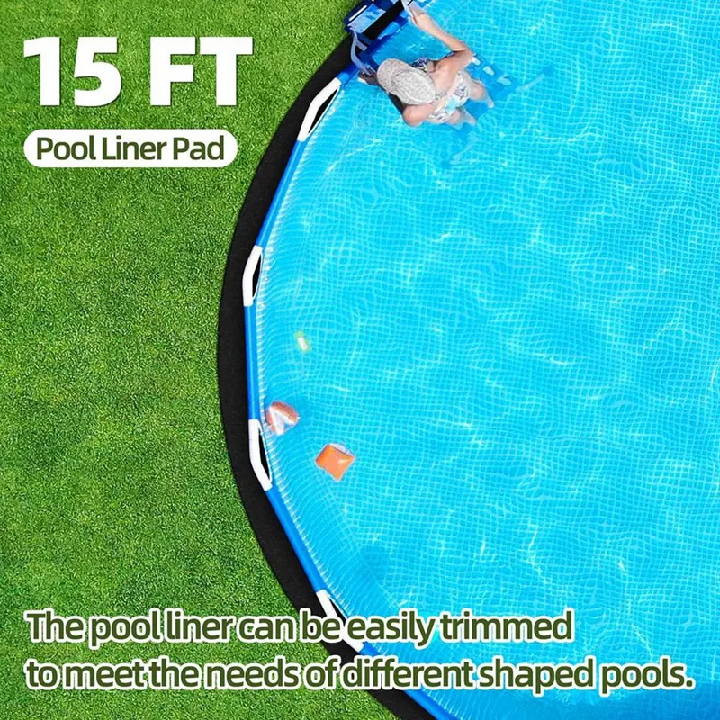 Pool Liner Pad For Above Ground Pool Liner Protects The Pool Liner From Rocks, Roots, Glass And Other Sharp Objects