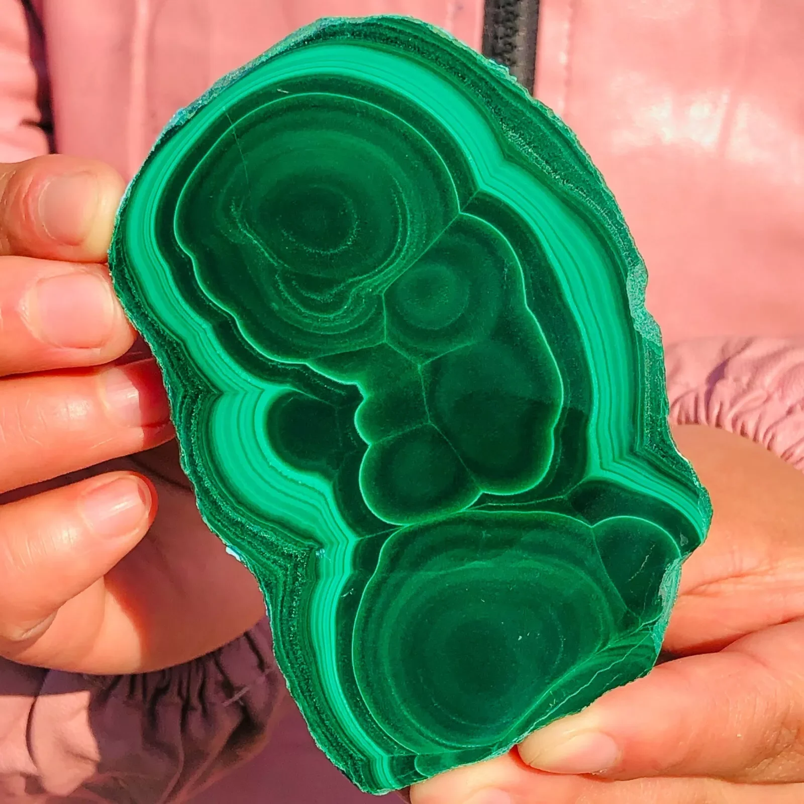 Natural Malachite Specimen Slice,Crystals Quartz Energy Cluster,Reiki Stone Room Home Office Decor Gem