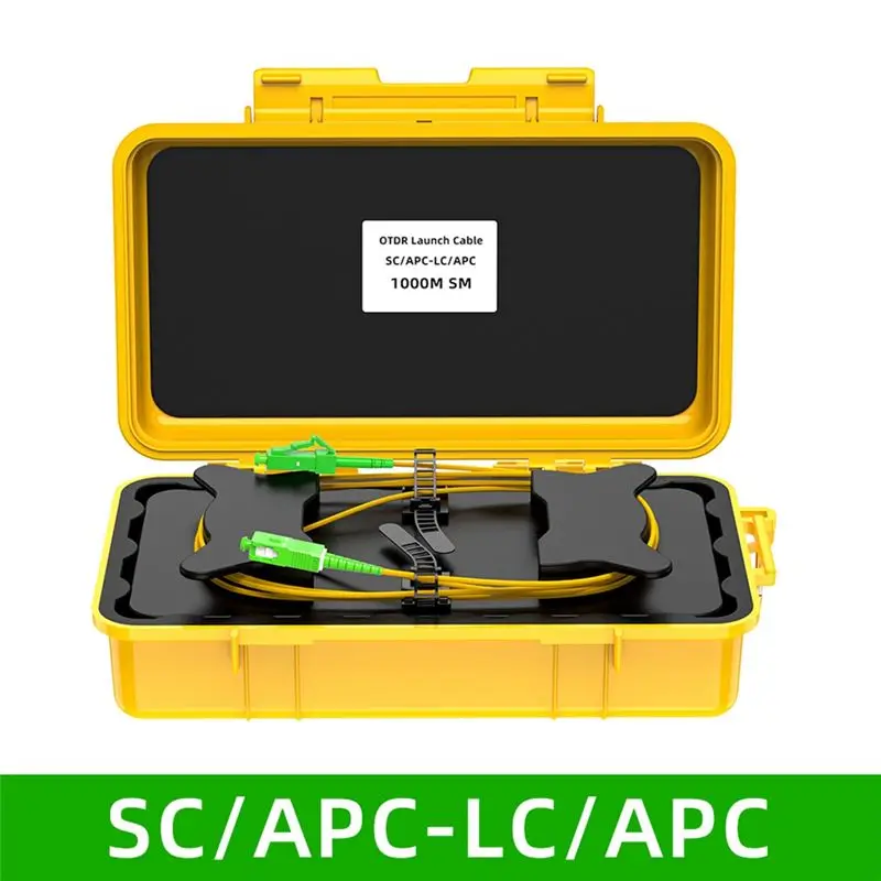 [A92Z!NEW】 OTDR Launch Cable Box With 1000M Extension Cables Optical Fiber Test Tool Eliminating Dead Spots A
