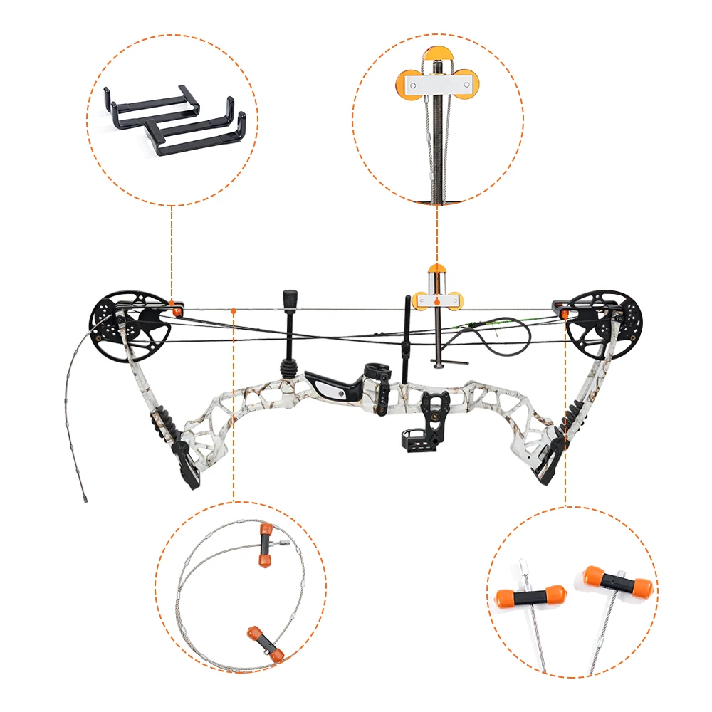 Portable Bow Opener Aluminum Compound Bow Press Bracket Handheld  Wire Bow Opener String Changing Tools Set Hunting Accesories