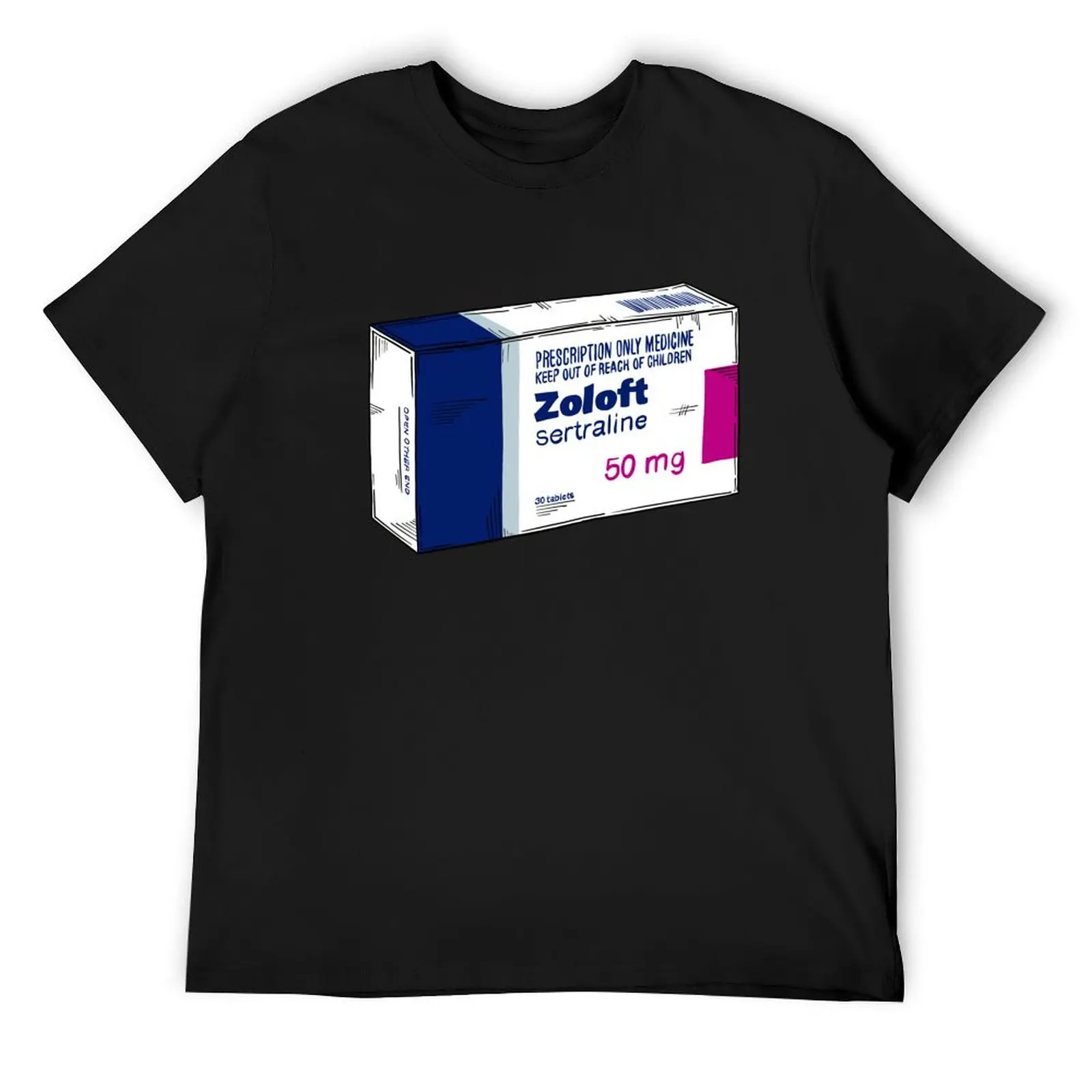 

Sertraline box T-Shirt Personalized t-shirt anime tshirt oversized t shirt mens t shirts top quality