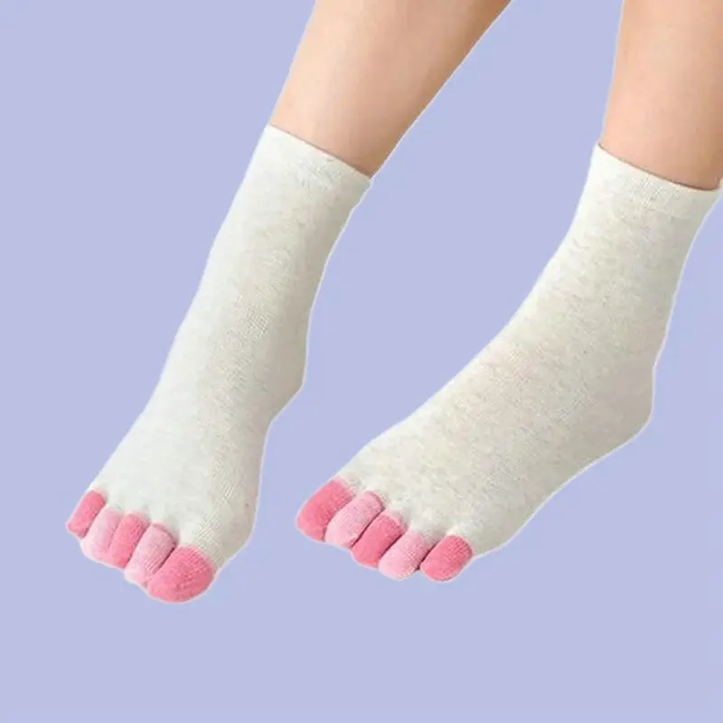 5/10 Pairs New Women's Five Fingers Short Socks Breathable Split-Toe Shallow Women's Socks Summer Thin Cotton High Quality Socks