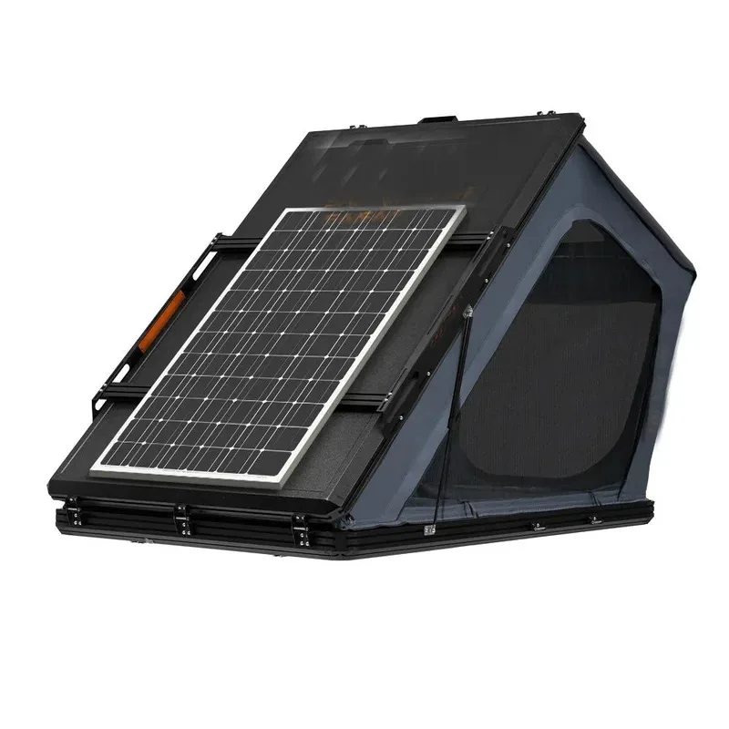 

2-3 Person Waterproof Hard Rooftop Tent-up Rip-Stop Cotton Fabric with Ladder Car Camping Travel