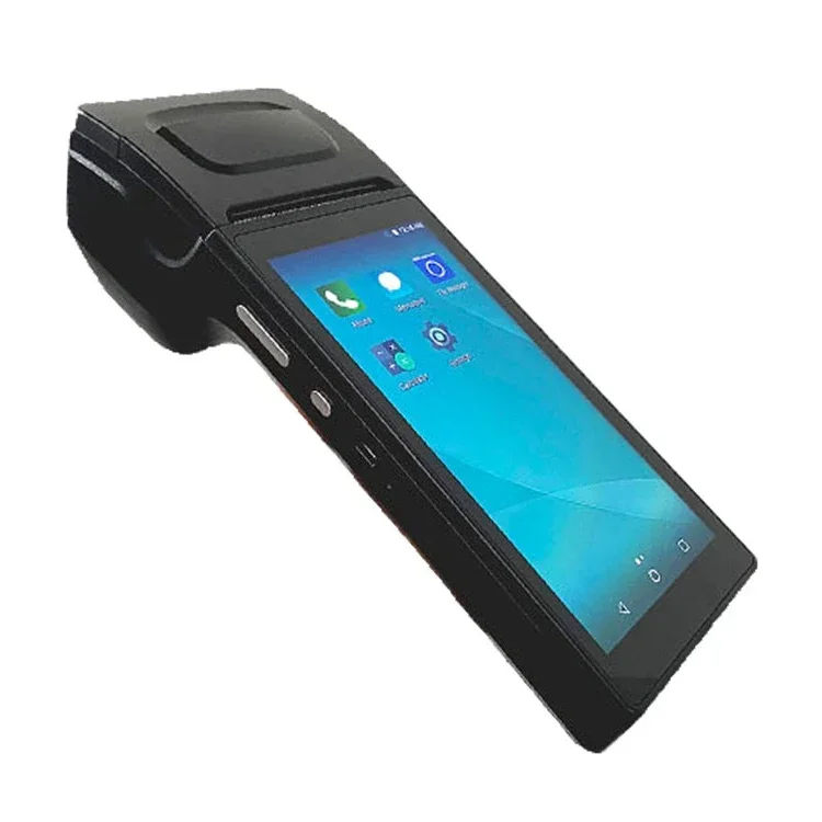 

Restaurant Online Order Handheld Pos Android 10 Terminal Machine Touch Screen SIM Card With 58mm Printer