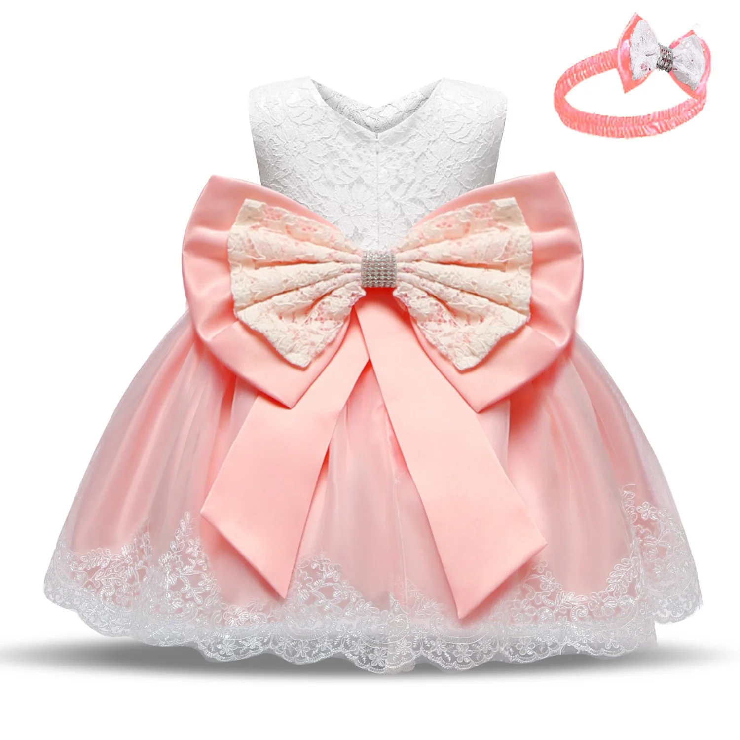 

Flower Girls White Elegant Dress for Wedding Luxury Birthday Party Short Gowns Casual Kids Cute Princess Tulle Dresses Pink Red