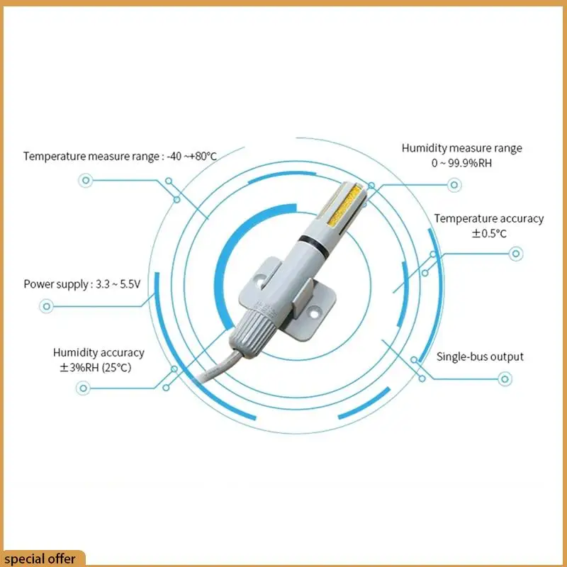 

A68Z AM2305B Высокоточный емкостный датчик влажности с одной шиной, коммуникационный трубопровод