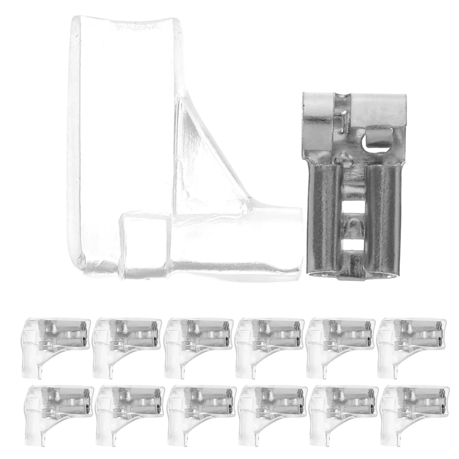 

100 pcs Chicken Foot Shaped Copper Crimp Terminal Connectors Electrical Wiring Fast Disconnect Female Spade Terminals U Shape