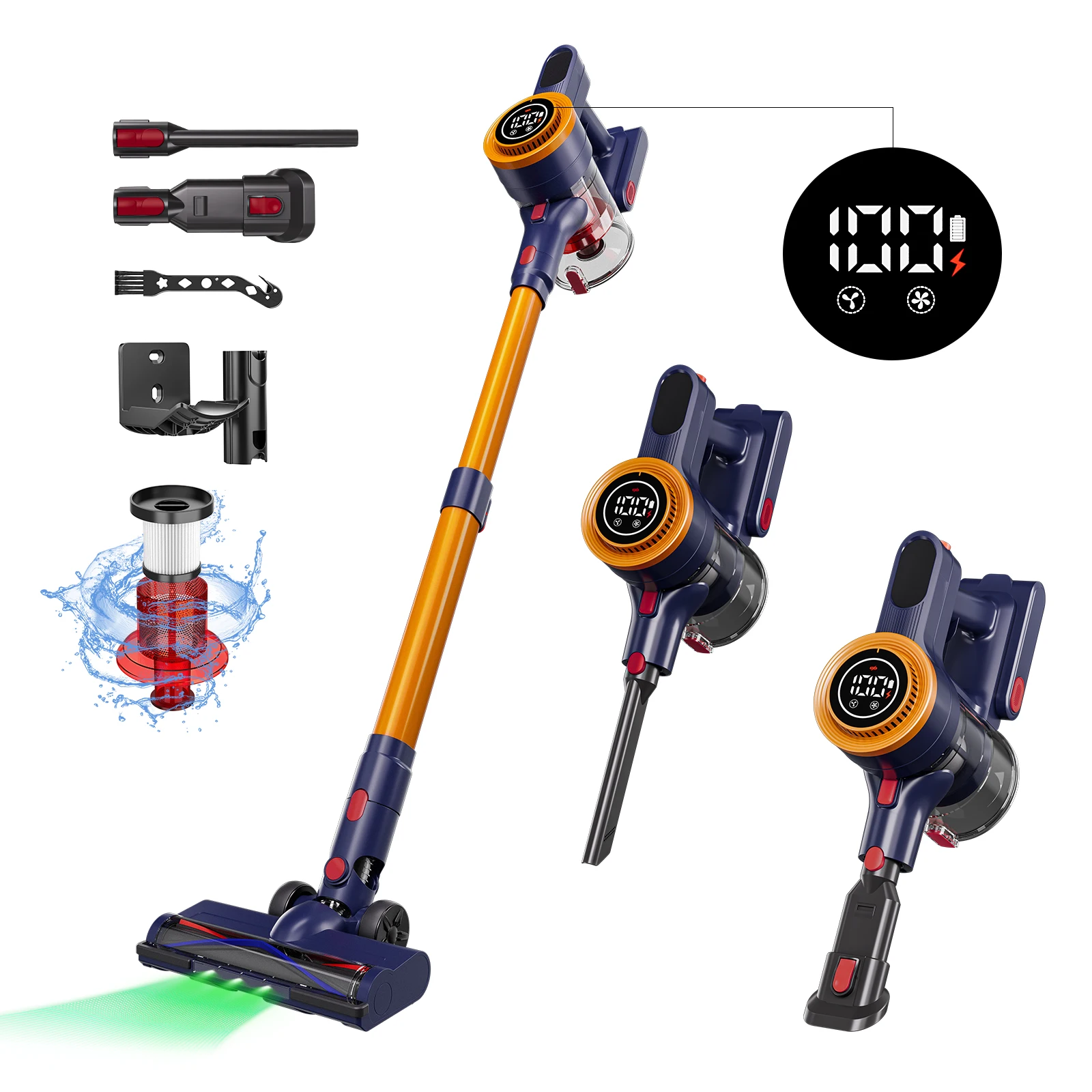 

HSRIES H9 20KPa 2200mAh Cordless Vacuum Direct Charge High Capacity Dust Cup Efficient Home Carpet Clean 328 Anniversary Sale