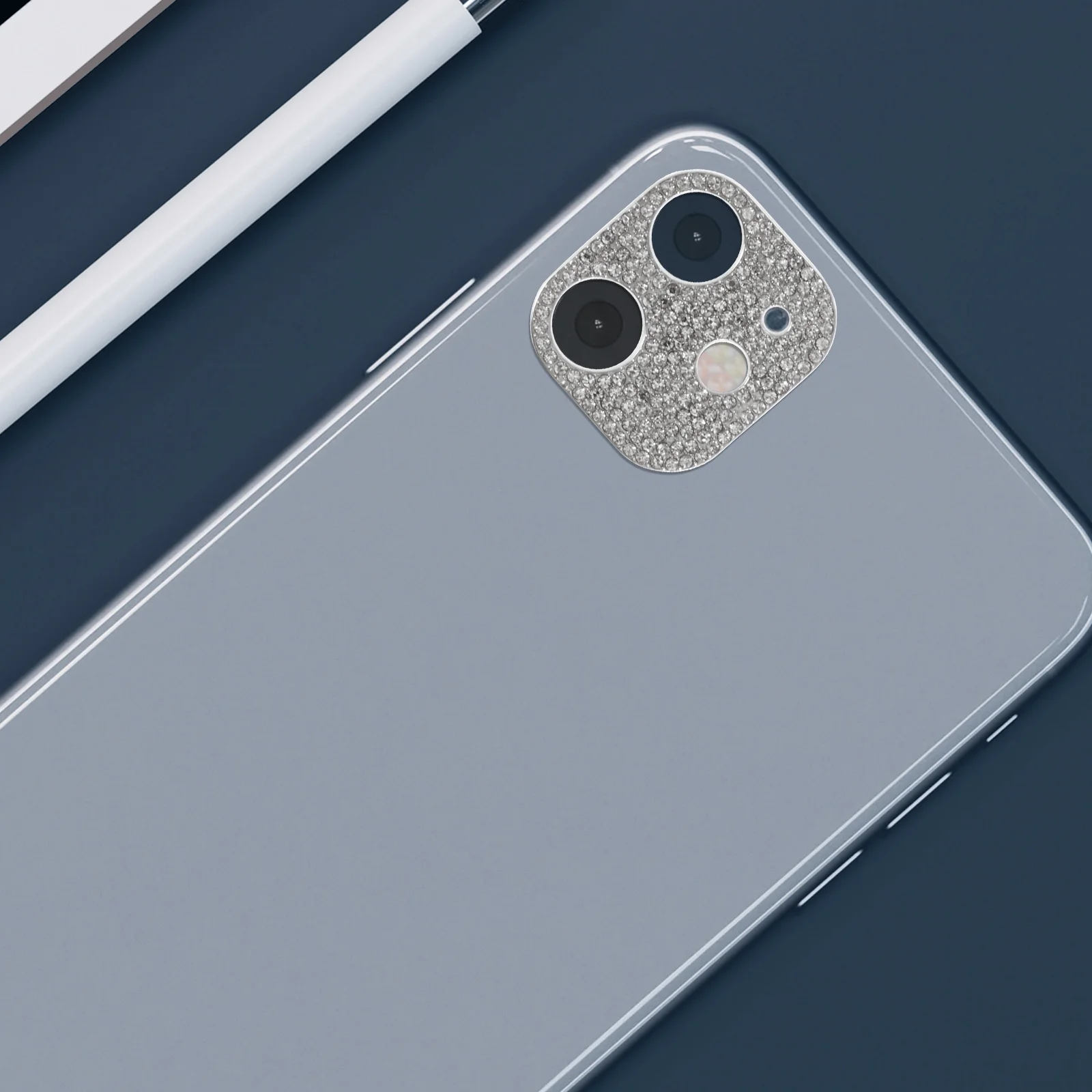 Diamond Camera Decoration Cell Phone Screen Protector Flash Lens Film 12 Protectors