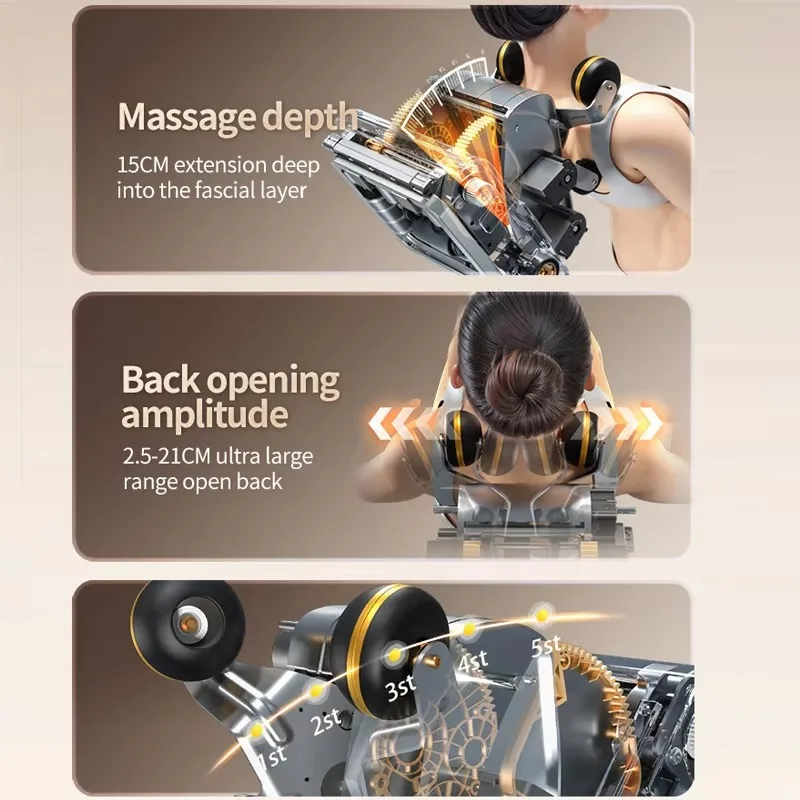 2025 New Model 4D Gear  Massage Chair, Multi-functional Luxury Space , with Thai-style Stretching Function