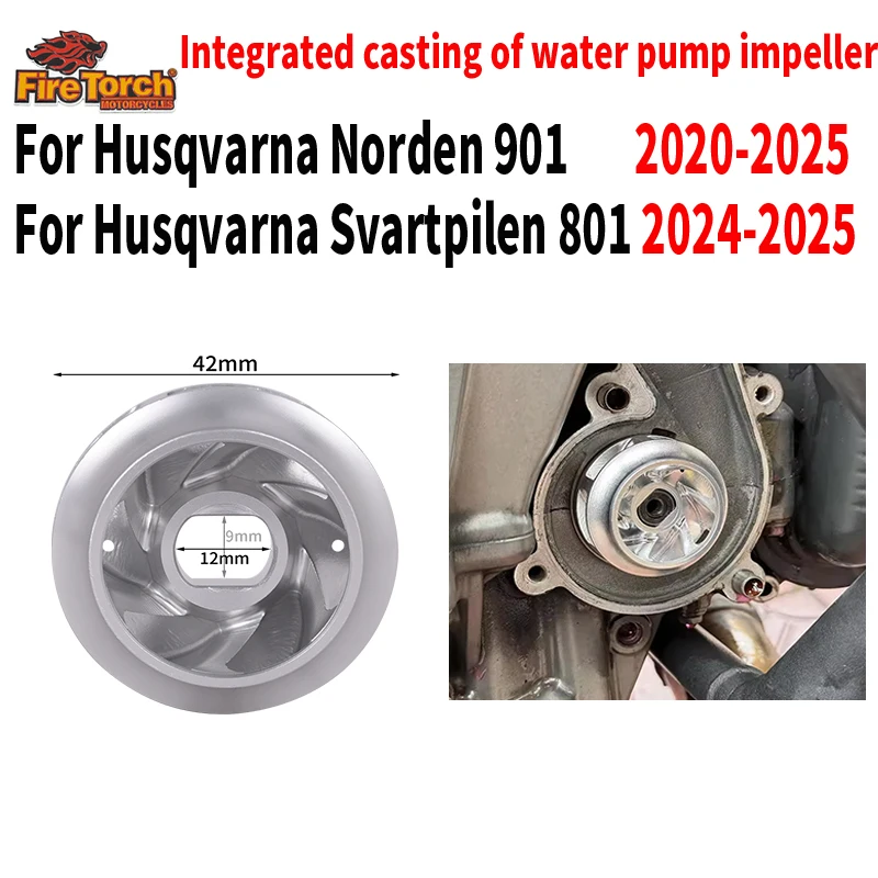 

Для Husqvarna Norden 901 Svartpilen 801 2020-2202 аксессуары для мотоциклов оригинальный размер алюминиевая крыльчатка водяного насоса турбина