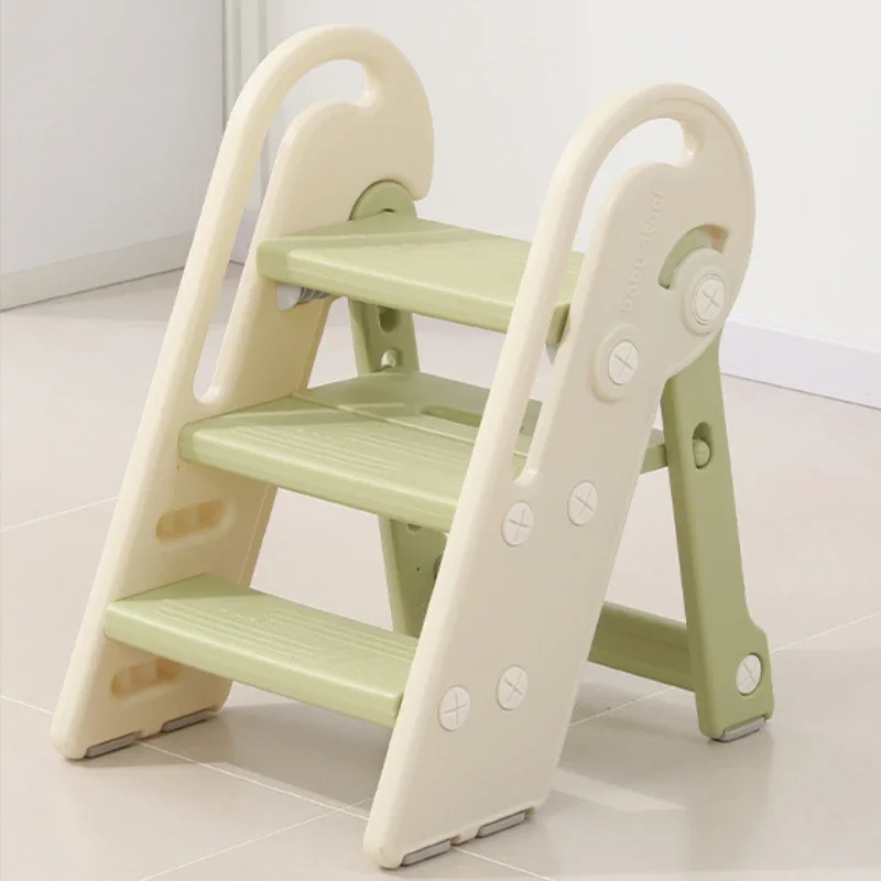 

Baby Hand Washing Ladder, Foldable Children's Stair Steps, Toddler Wash Safety Footrest, Adjustable Heightening Stirrups