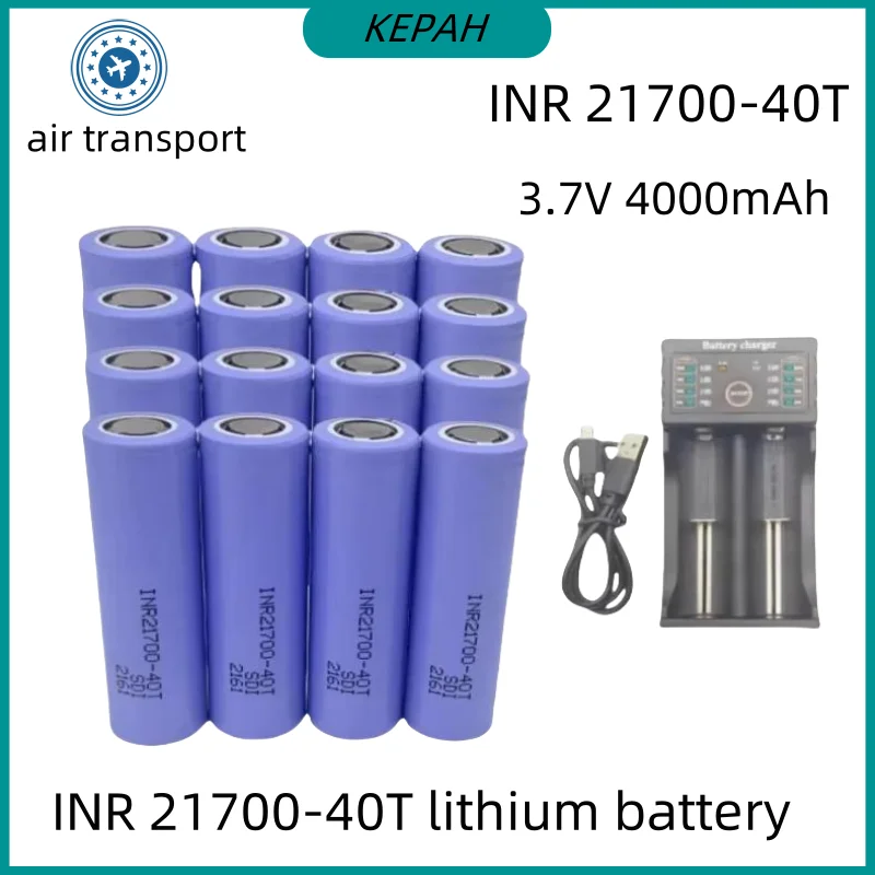 100% NEW 21700 4500mah 45A 40T 3.7V high discharge/capacity Li-ion rechargeable battery PK 40T high discharge power li-ion