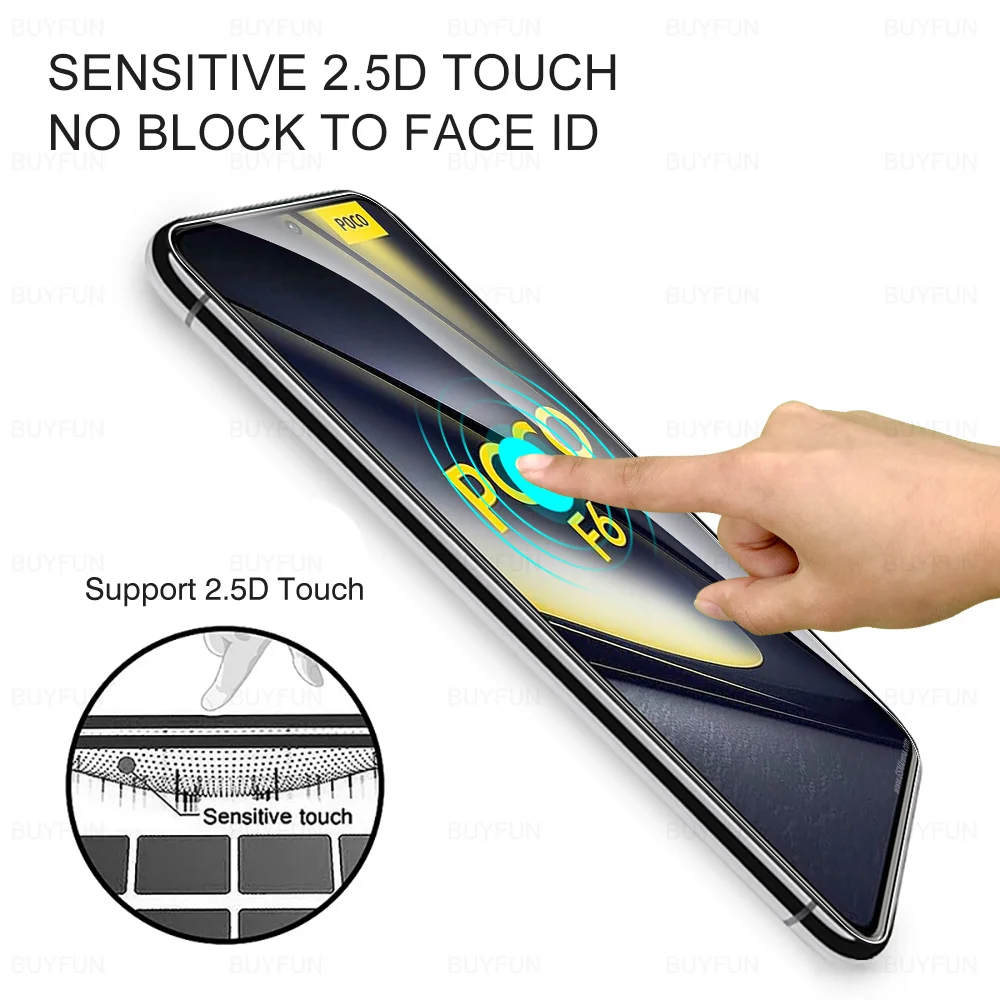 Protective Glass Case For Xiaomi Poco F6 5G Screen Protector For Poco F6 Pro PocoF6Pro F 6 Pro PocoF6 6.67