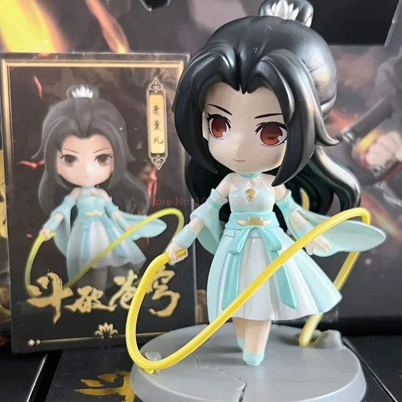 Battle Through the Heavens Actionfigur Blind Box Puppe Xiao Yan Cai Lin Figur Xiao Xun Er Modell Ornament Anime Collection Geschenk