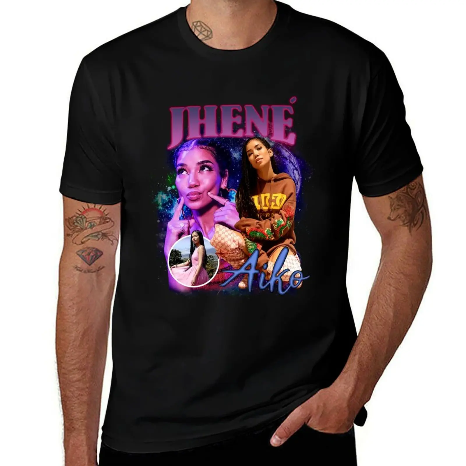 

Jhene Aiko Jhene Aiko винтажная футболка 90-х годов аниме мужская одежда новое издание футболки с короткими рукавами для мужчин