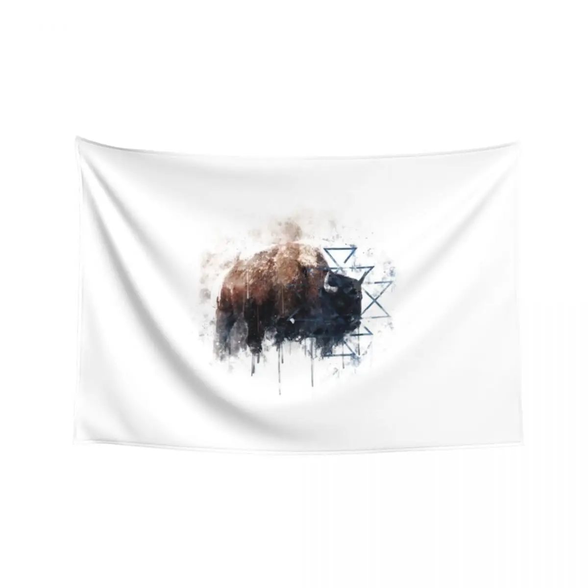 

Tribal Bison Watercolor 1 Tapestry Room Decor Cute Anime Decor Decor For Bedroom Decoration For Home Tapestry