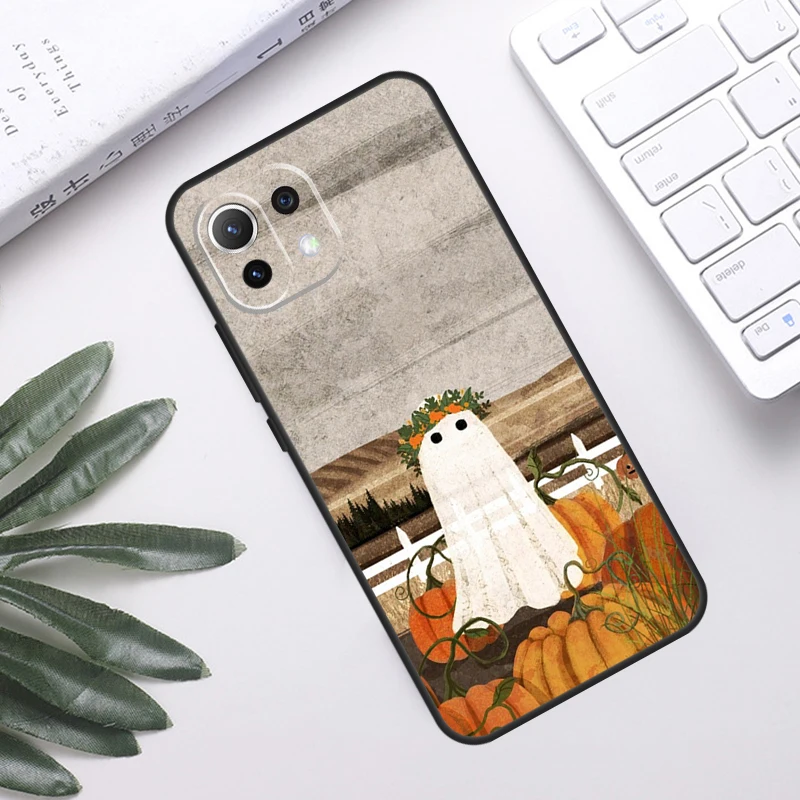 Cute Ghost Case For POCO F5 X3 X5 Pro F3 F4 GT M5s C40 Back Cover For Xiaomi 13 12 Lite 11T 12T Pro 12X