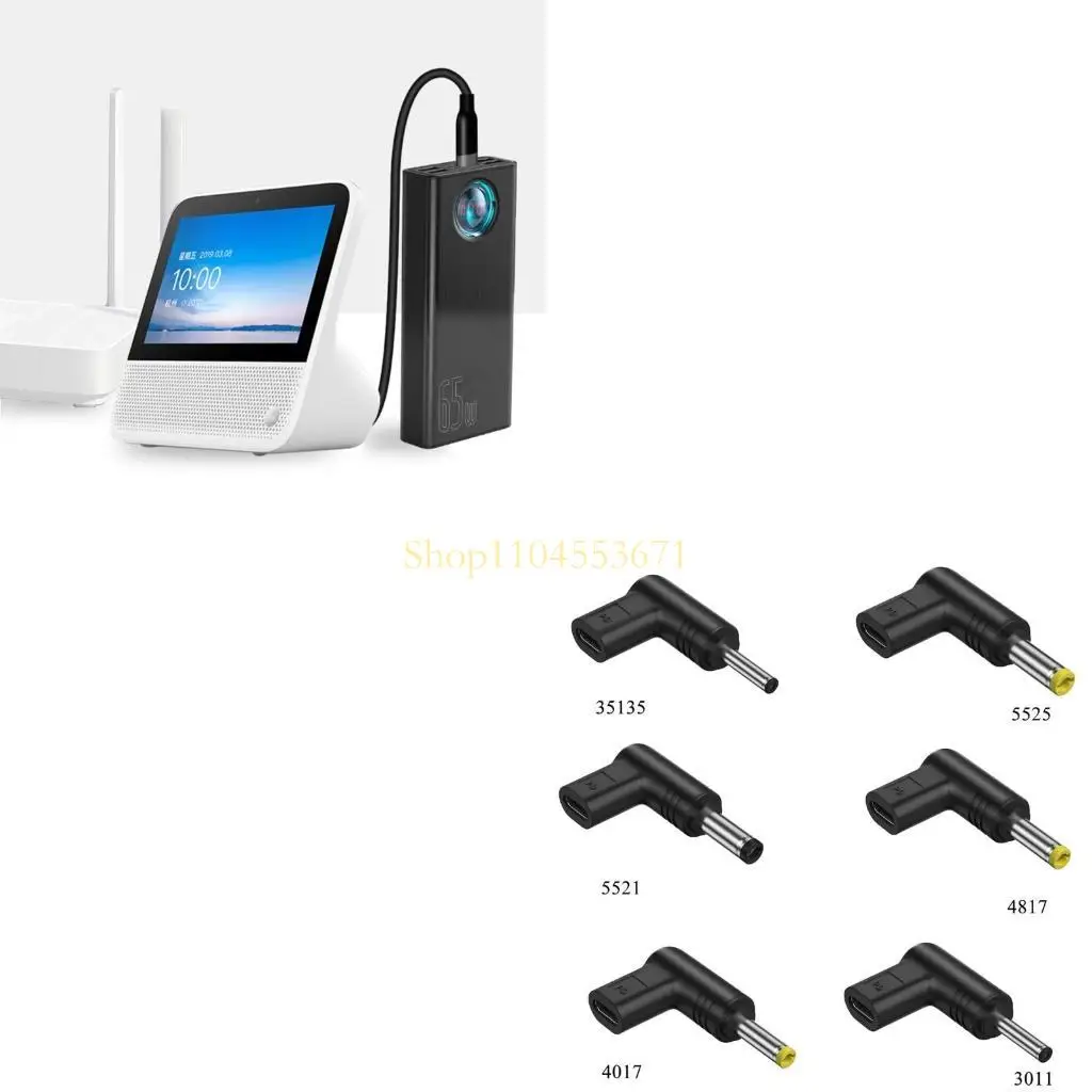 

Бестселлер PD USB Type C, гнездовой вход, адаптер типа C к разъему постоянного тока, прямоугольный разъем