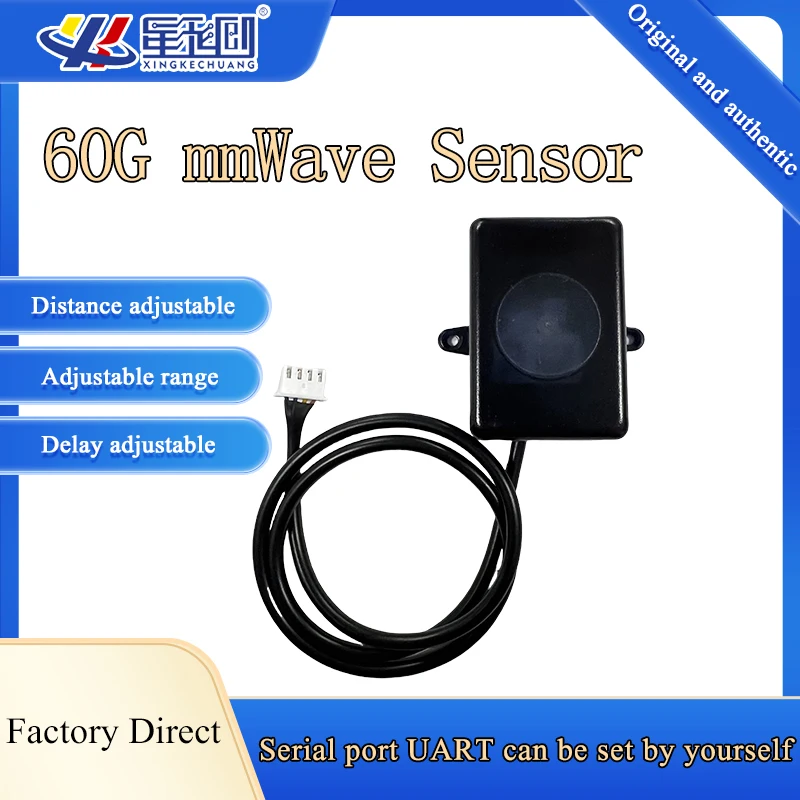 XKC-LD002 60GHz onda milimétrica alta sensibilidad estática presencia del cuerpo humano interruptor de movimiento latidos de calor detectar Sensor de Radar