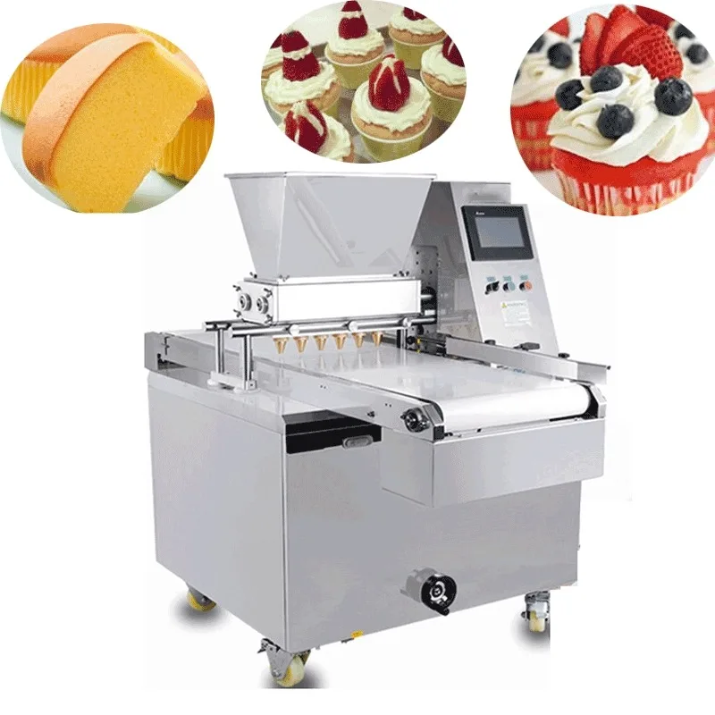 الغذاء الصف الفولاذ المقاوم للصدأ التلقائي بالكامل كعكة حقن البسكويت ماكينة تشكيل البسكويت