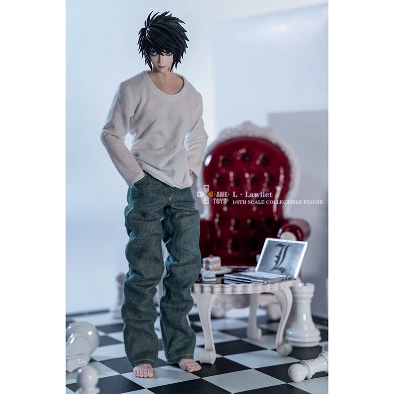 Original gametoys GT-007 death note l lawliet dn 1/6 figura corpo