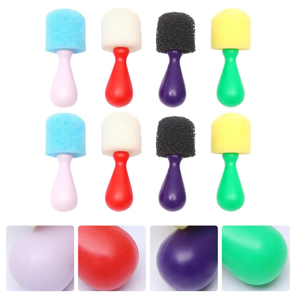 

8Pcs Spherical Paint Sponge Brushes DIY Drawing Tool for Graffiti Random Color Painting Set Paint Sponge Brush