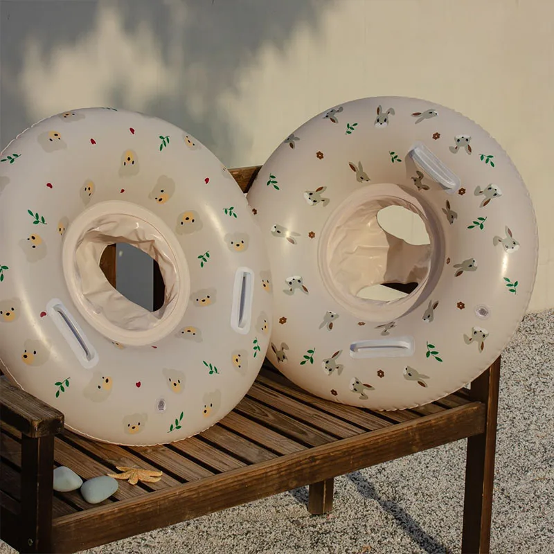 2025 Konijn Beer Zwemcirkel Milieubescherming PVC Zwemcirkel Eenvoudige en draagbare opblaasbare zwemcirkel