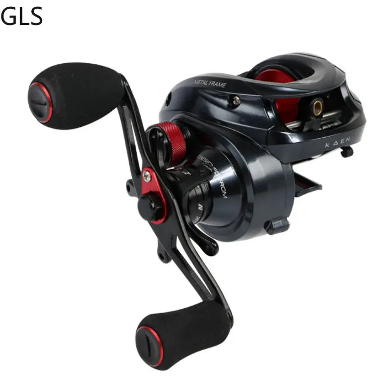 

GLS 12kg Max Drag Super Wear EVA Grip Baitcasting Fishing Reel 6.3:1 Saltwater Freshwater Bass Fishing Wheel