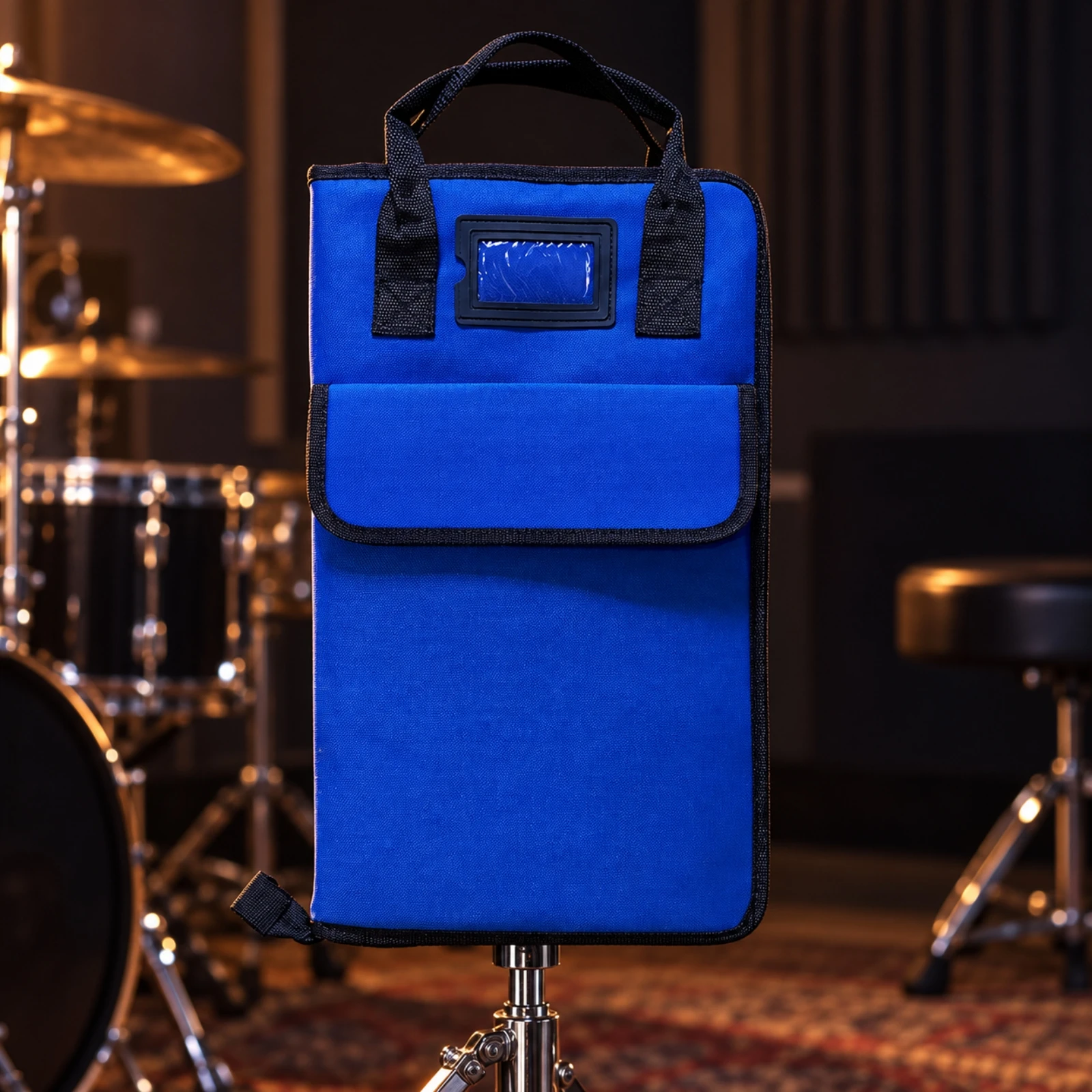 Drumstick Carrying Bag Adjustable Drumstick Bag with Shoulder Straps Detachable Lightweight for Drummers